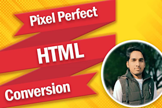 convert PSD to HTML bootstrap responsive website