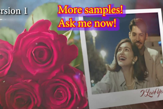 make romantic photo slideshow or wedding slideshow in 4k