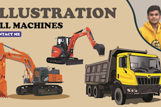 draw amazing illustrations of all machines