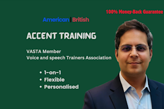 teach you american or british accent with guaranteed results in record time