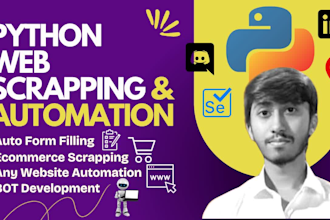 perform web scraping, data scraping, data mining with python