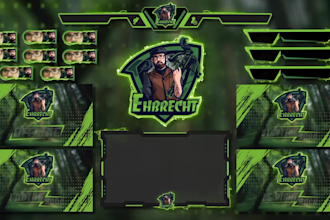 craft unique twitch logo stream overlays screens and panels