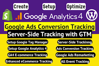 setup google analytics 4, ga4 enhanced ecommerce tracking, server side tracking