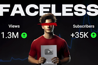 create professional faceless youtube videos with script, voiceover, and editing