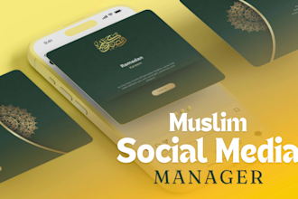 be your muslim social media manager for all your content