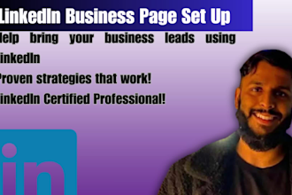 setup linkedin business company page, ad campaign