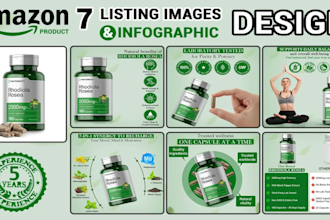 create amazon product listing images for supplements