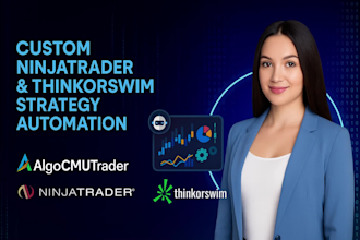 build custom ninjatrader or thinkorswim bots, indicators and strategies