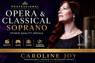 record soprano opera, classical or choral vocals for you