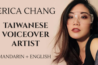 record a cute female voice over for anime or video games in mandarin chinese