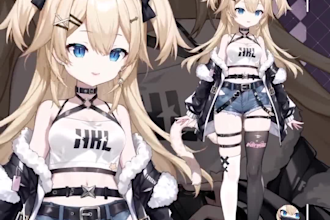 design live2d avatar 3d streaming avatar vtuber live2d character live2d rigging