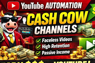 create emperor automation channel, cash cow videos and turn to money machine