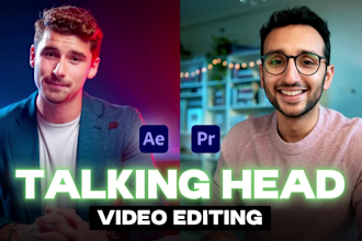 edit professional talking head video with motion graphics