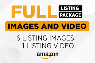 create amazon listing images and listing video