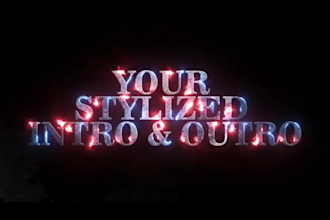 create a thumbnail, text animation, intro, or outro