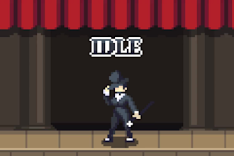 make a pixel art character based on your description