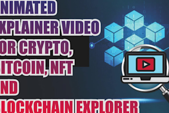 animated explainer video for crypto, bitcoin, nft and blockchain