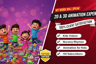produce viral monetizable kids learning videos, nursery rhymes to x10 income