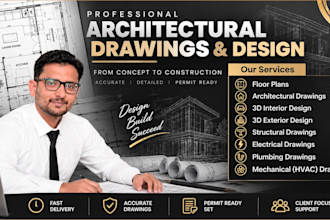 be your architect for 2d floor plan and house plans