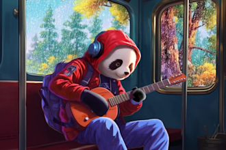 make best lofi art and 2d loop gif animation