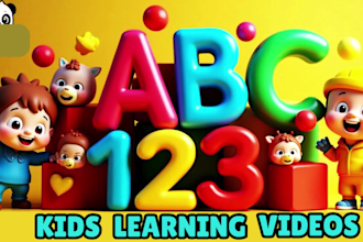 create  kids learning and nursery rhymes videos for your channel