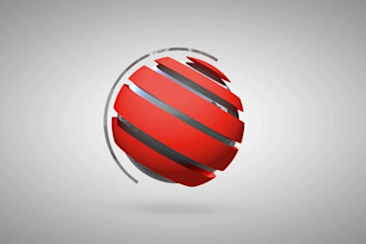 create 3d ball video intro