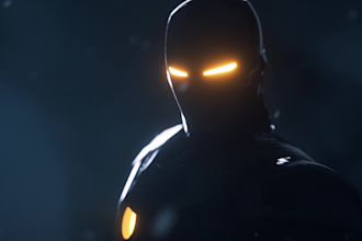 make iron man superhero logo intro video animation