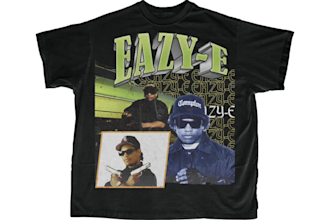 design eye catching 90s thunder and  bootleg rap tee