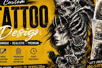 design a unique custom tattoo design