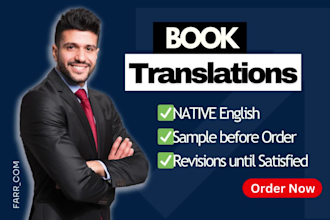 translate, proofread or edit book, ebook into native english