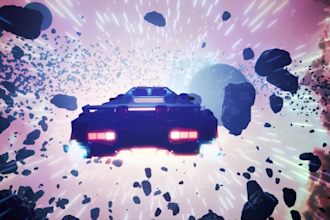 make outer space or galaxy animated video for your music