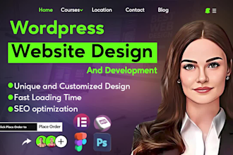 develop responsive and professional wordpress website design