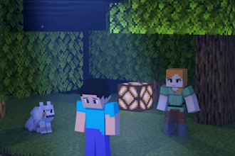 create a minecraft animation