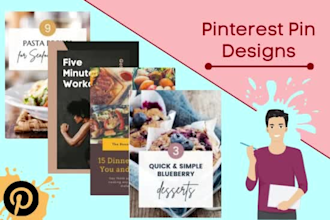 design attractive pinterest pins and video pins for you