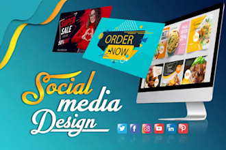 design social media posts, youtube thumbnail nft banner and instagram posts