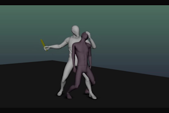 animate 3d fps game character combat fighting attack animation in unreal engine