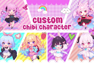 draw chibi anime character with cute art style