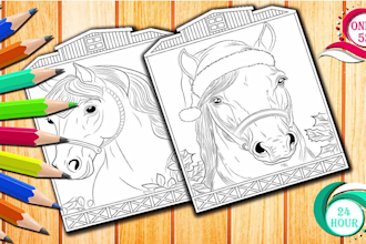 design coloring page, coloring book for kids, children and adult for amazon KDP