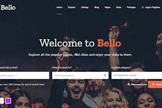 design responsive cluster free brilliant directory website in 10 hours