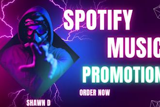 promote your apple, music, spotify music to real engaging audience