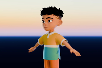 do 3d character and cartoon models with blender