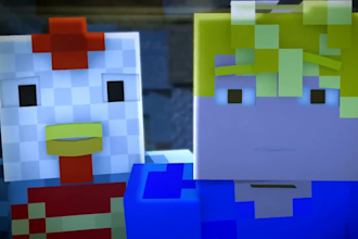 create a 3d minecraft animation, 3d minecraft, 3d animations