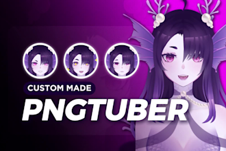 create a custom pngtuber model for streaming in anime style