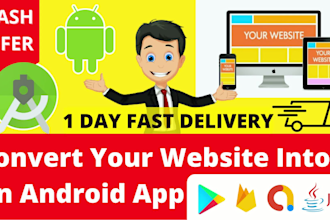 convert website to android app just in 1 day