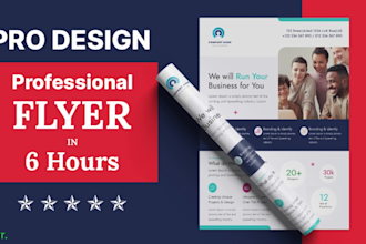 design business flyers, corporate flyer or event flyer design