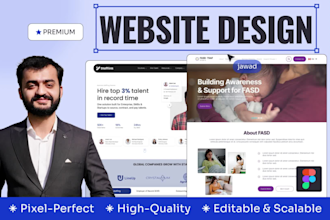 do responsive UI UX design for your website in figma