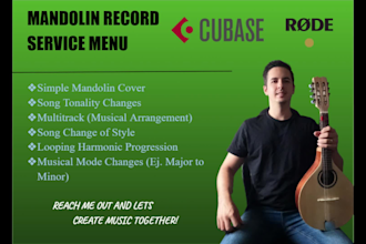 record original and amazing mandolin audio tracks