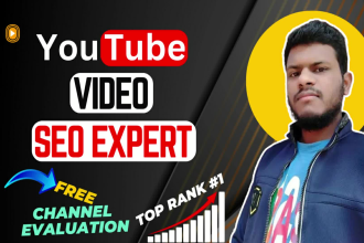 be your best youtube video SEO expert as a channel growth manager for ranking