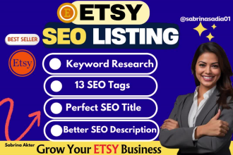 do etsy SEO for etsy product listings to boost etsy sales traffic rank