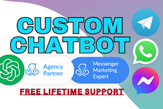 create messenger chatbot with chatgpt and manychat, whatsapp